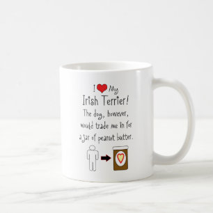 My Irish Terrier Loves Peanut Butter Coffee Mug