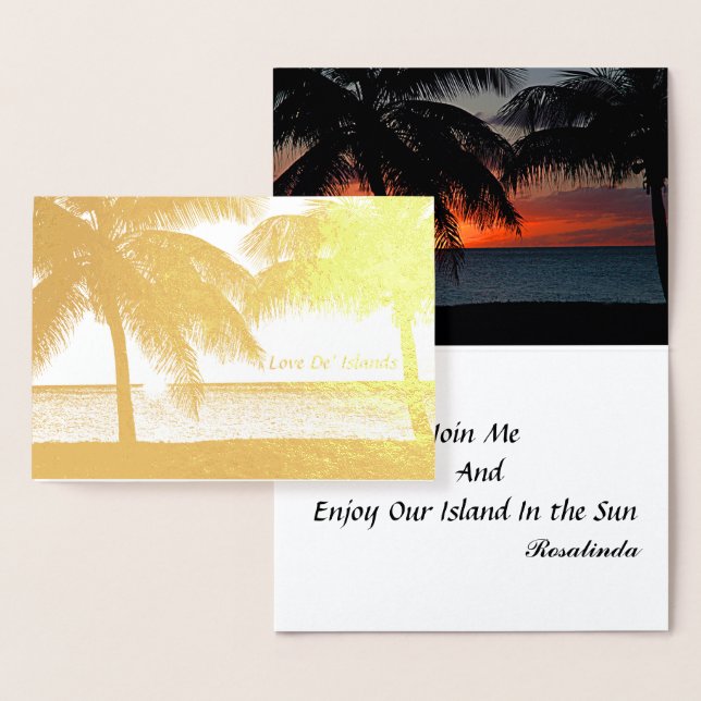 My Island Love Foil Card (Display)