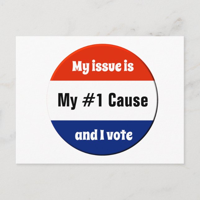 My Issue Election Voter Postcard (Front)