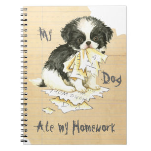 My Japanese Chin Ate My Homework Notebook