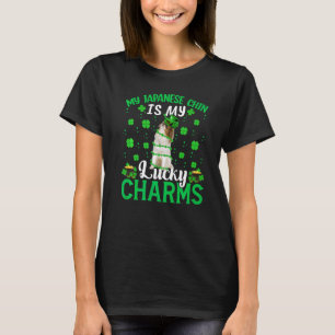 My Japanese Chin Is My Lucky Charms Dog St Patrick T-Shirt