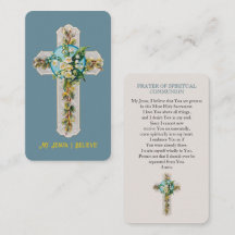My Jesus I Believe Spiritual Communion Card