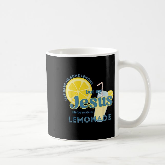 My Jesus Makes Lemonade Christian Funny Faith  Coffee Mug (Right)