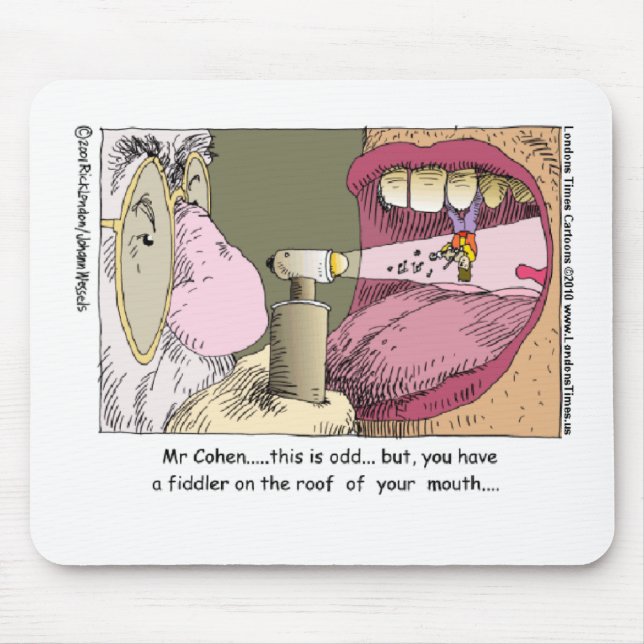 My Jewish Dentist Funny Gifts Mugs Tees & More Mouse Pad (Front)