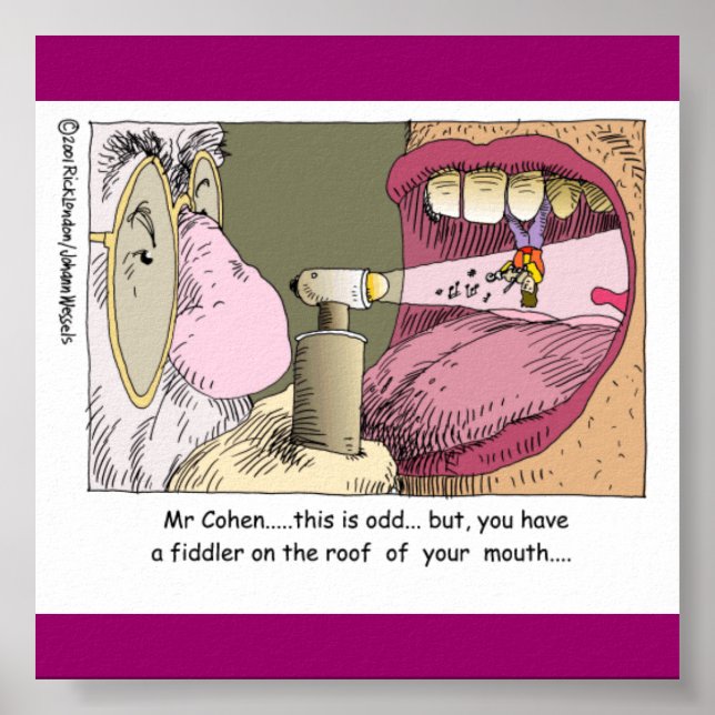 My Jewish Dentist Funny Poster (Front)