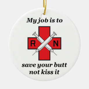 My Job Ceramic Ornament