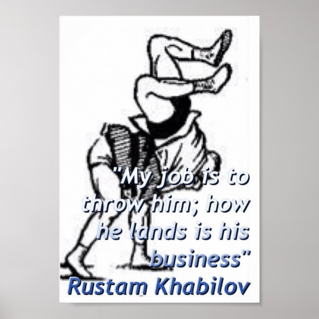 My job is to throw him Poster (Front)