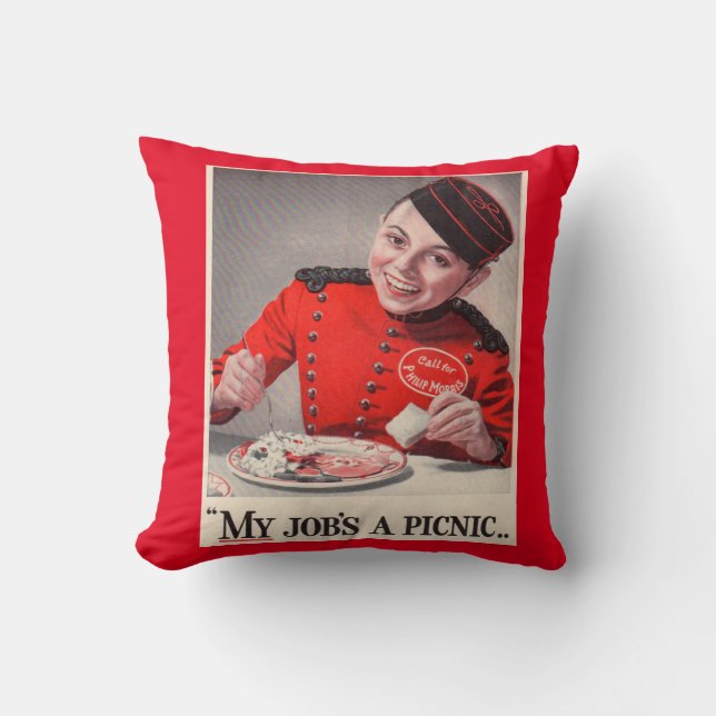 My Job's a Picnic Cushion (Front)