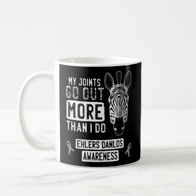 My Joints Go Out Ehlers-Danlos Syndrome Eds Awaren Coffee Mug (Left)