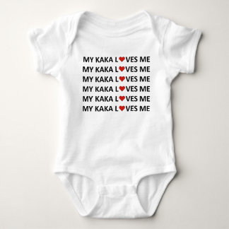 MY KAKA LOVES ME - RED HEART Baby Bodysuit