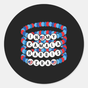 My Kamala Harris Era Harris Democrat Harris 2024 B Classic Round Sticker