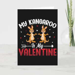 My Kangaroo Is My Valentine - Animal Lovers Valent Card