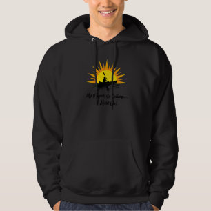 My Kayak Is Calling I Must Go Retro Sunset Kayakin Hoodie