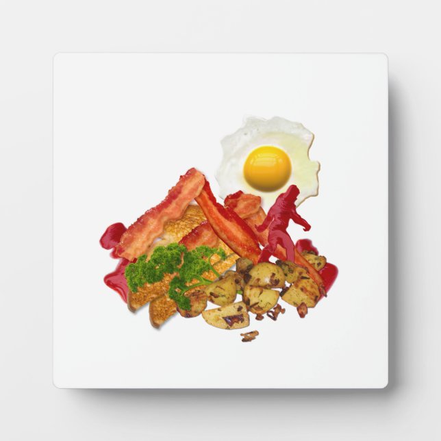 My Ketchup Gone Squatchin for Bacon Breakfast Plaque (Front)