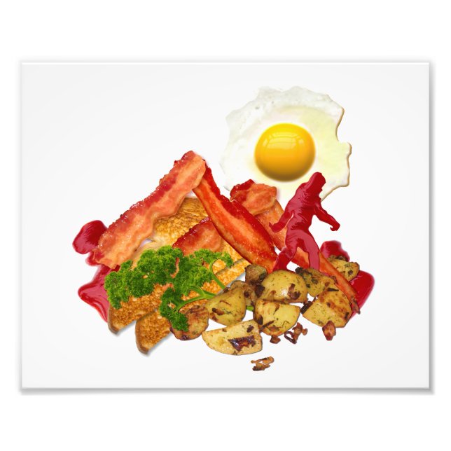 My Ketchup Gone Squatchin for Bacon Decor Photo Print (Front)