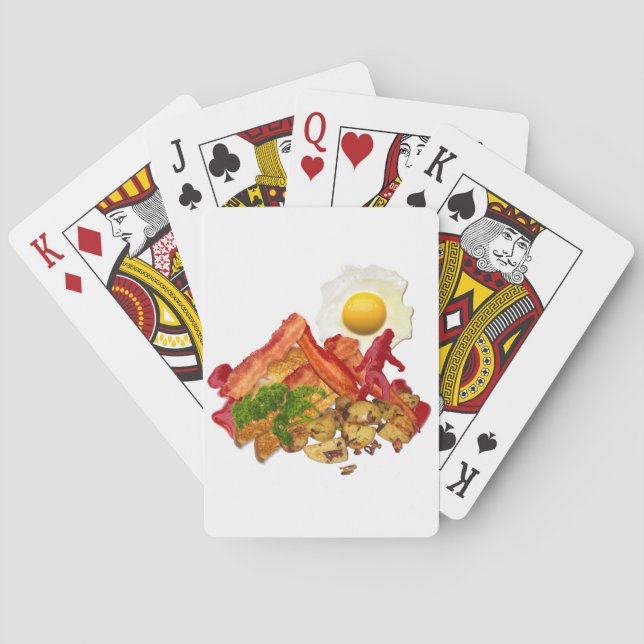 My Ketchup Gone Squatchin for Bacon Decor Playing Cards (Back)