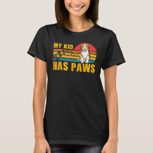 My Kid has Paws Beagle dog funny saying T-Shirt