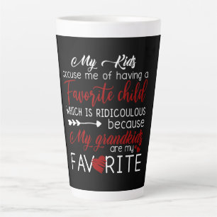 My Kids Accuse Me Of Having Favourite Child Latte Mug