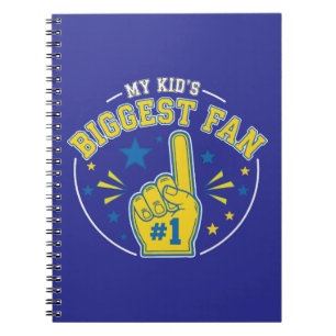  My Kid's Biggest Fan   #1 Foam Finger Proud Sport Notebook