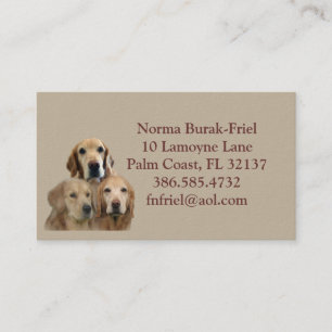 My Kids Have 4 Legs Business Card 2012