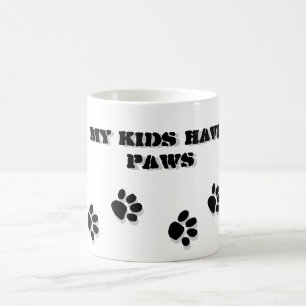 My kids have paws coffee mug