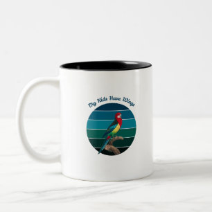 My Kids Have Wings Two-Tone Coffee Mug