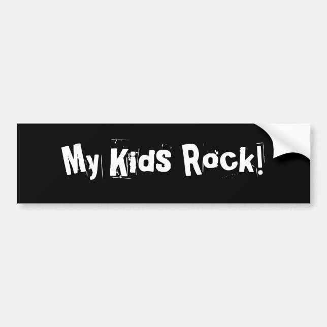 My Kids Rock! Bumper Sticker (Front)