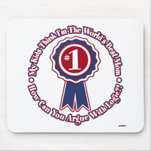 My Kids Think I'm The World's Best Mum - retro Mouse Pad