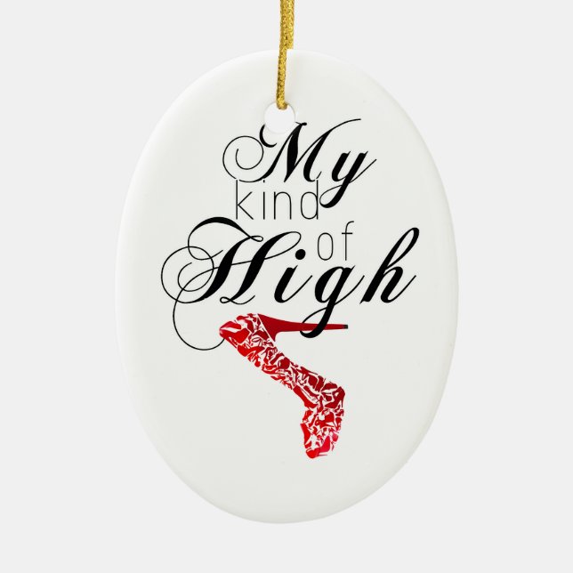 My Kind Of High... Heel Ceramic Tree Decoration (Front)