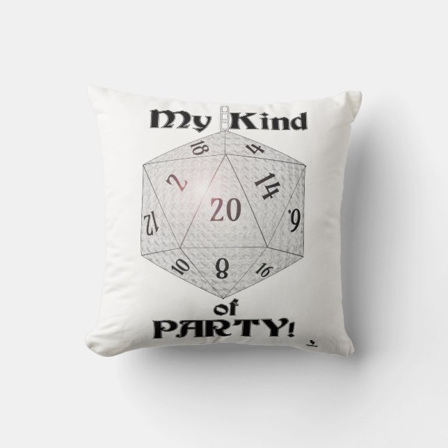 My Kind Of Party Fun Dice Gamer Epic Style Cushion (Front)