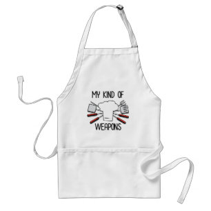 My Kind of Weapons // Funny Chef Quote Standard Apron