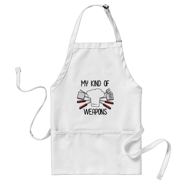 My Kind of Weapons // Funny Chef Quote Standard Apron (Front)