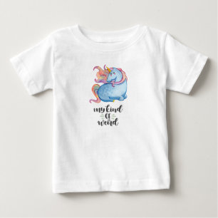 My Kind of Weird Blue Unicorn Baby T-Shirt