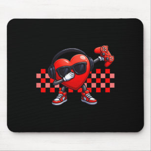 My Kind Valentine Dabbing Heart Gamer Gaming Men B Mouse Pad