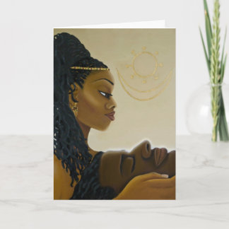 My King blank greeting card by Cezanne