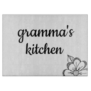 My Kitchen Floral Cutting Board