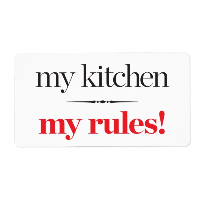 My Kitchen, My Rules (Front)