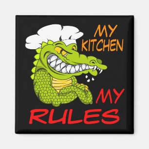My Kitchen My Rules, Alligator Chef, Black Magnet