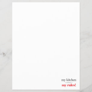 My Kitchen, My Rules Flyer