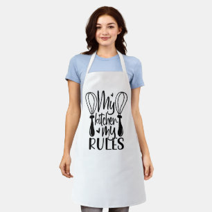 My Kitchen My Rules - Funny Quotes Apron