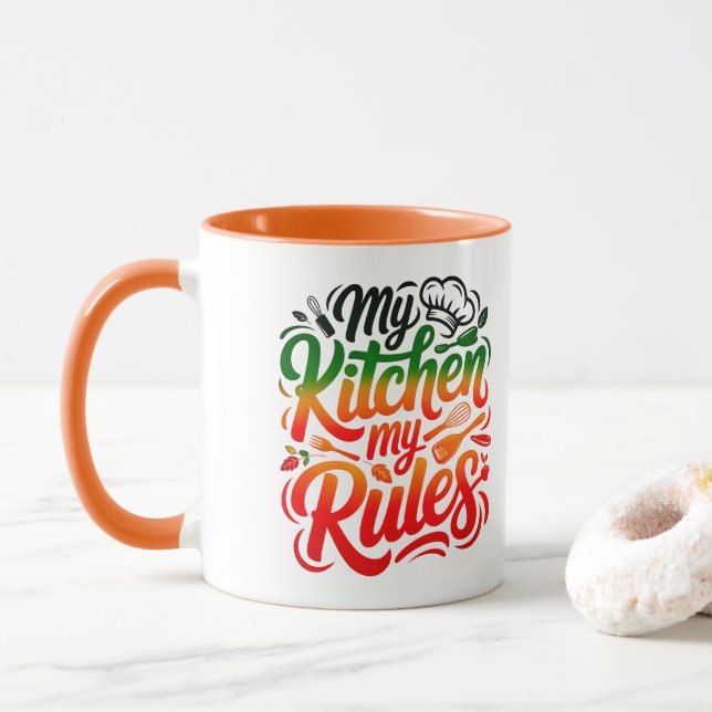 My kitchen My Rules Mug (With Donut)