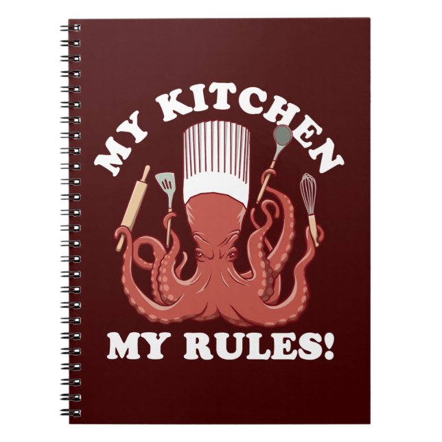My Kitchen My Rules | Octopus Chef Notebook (Front)