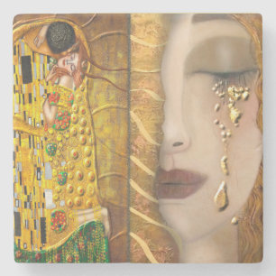 My Klimt Serie:Gold Stone Coaster