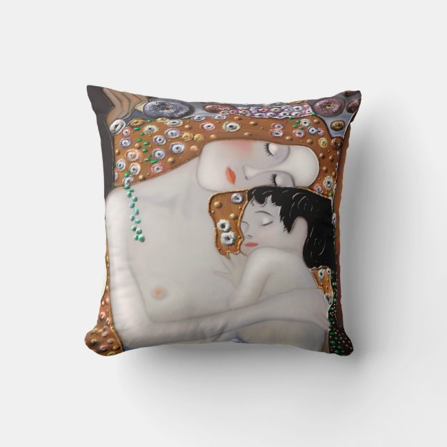 My Klimt Serie : Mother & Child Cushion (Front)