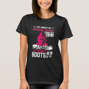 My Knight in Shining Funny Plumber Wife Women Girl T-Shirt