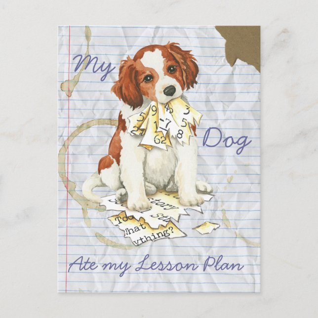 My Kooiker Ate My Lesson Plan Postcard (Front)