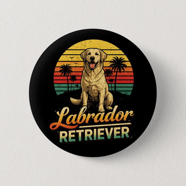 My Labrador Retriever 6 Cm Round Badge (Front)