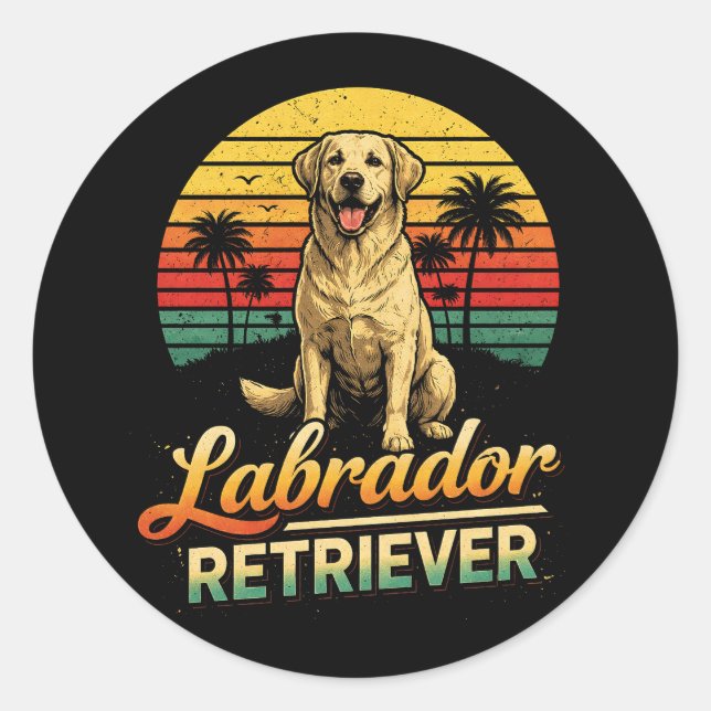 My Labrador Retriever Classic Round Sticker (Front)