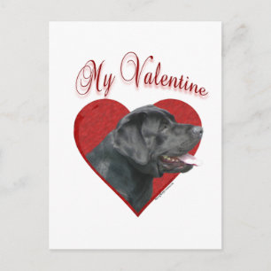 My Labrador Retriever Valentine Holiday Postcard