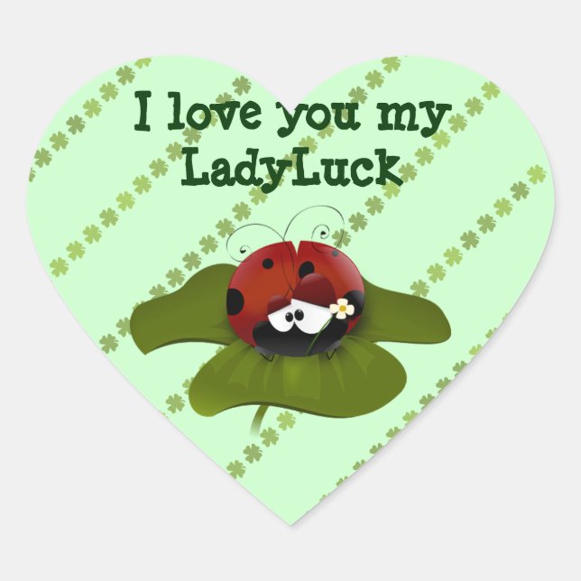 my LadyLuck Heart Sticker (Front)